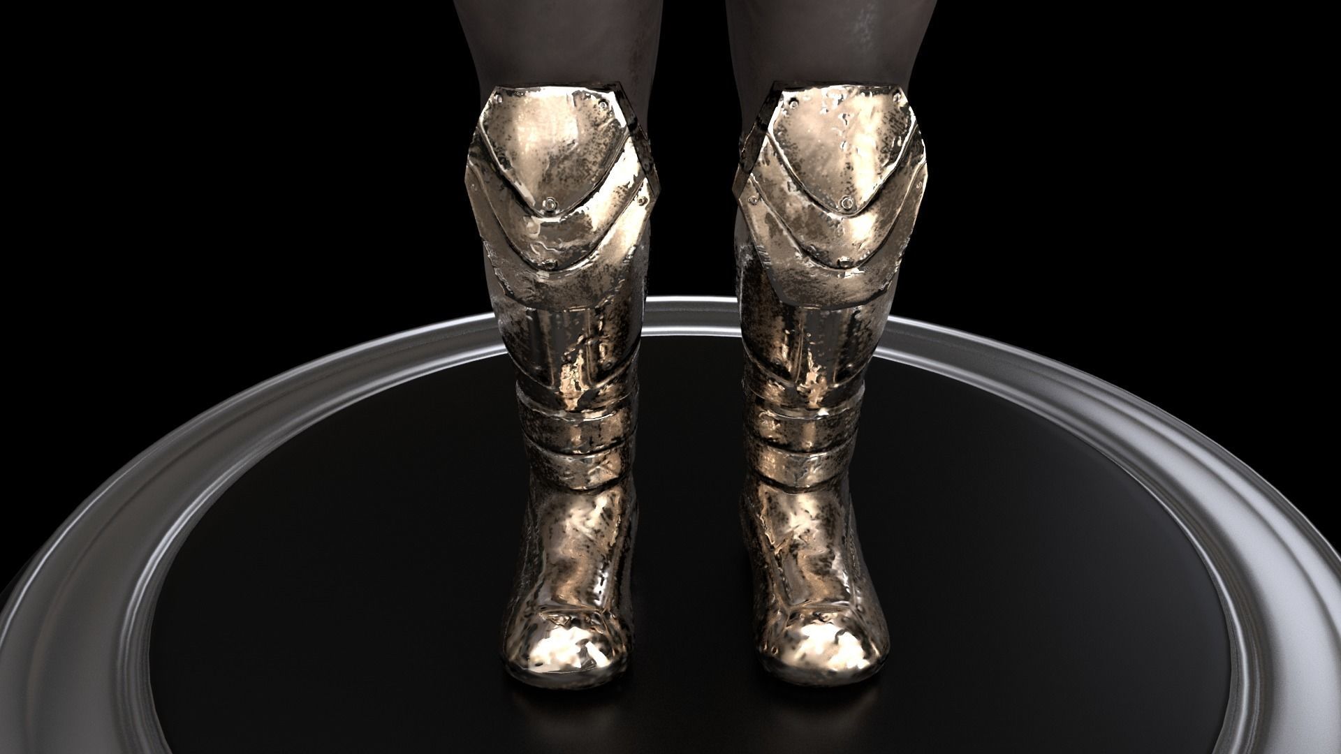 Fighter wrestler Low-poly 3D model_5