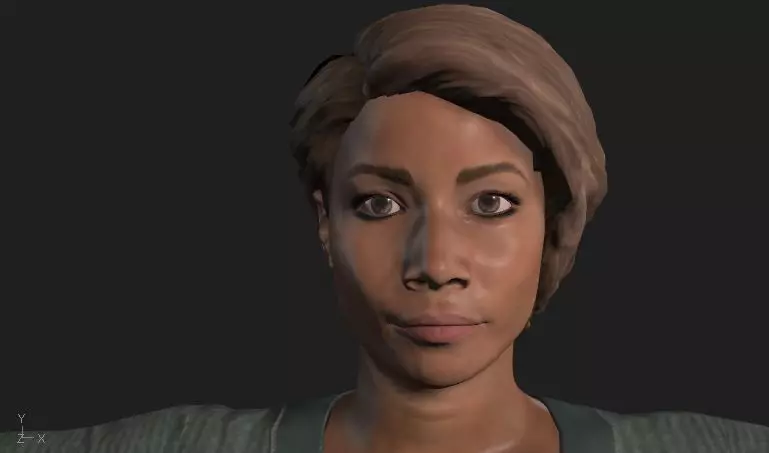 Black women Free low-poly 3D model