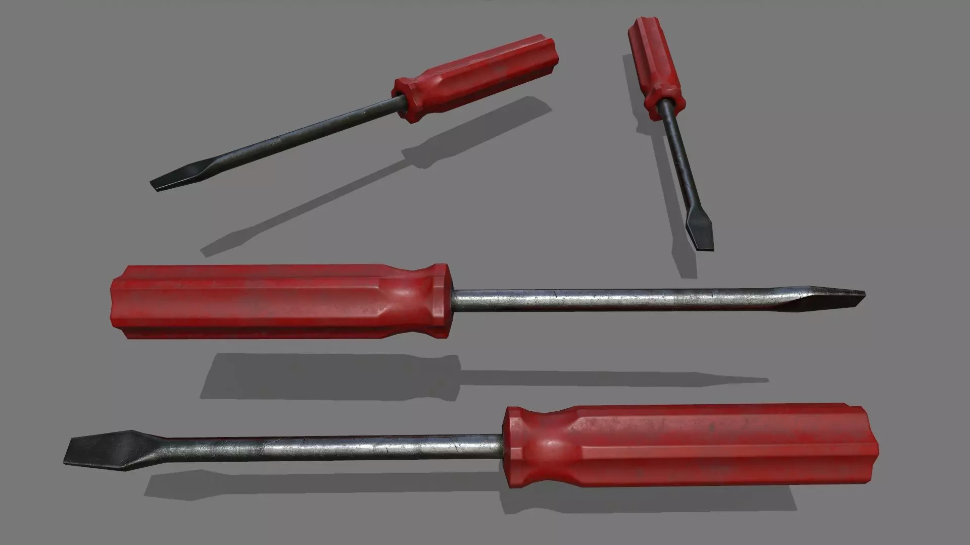 screwdriver Low-poly 3D model_0