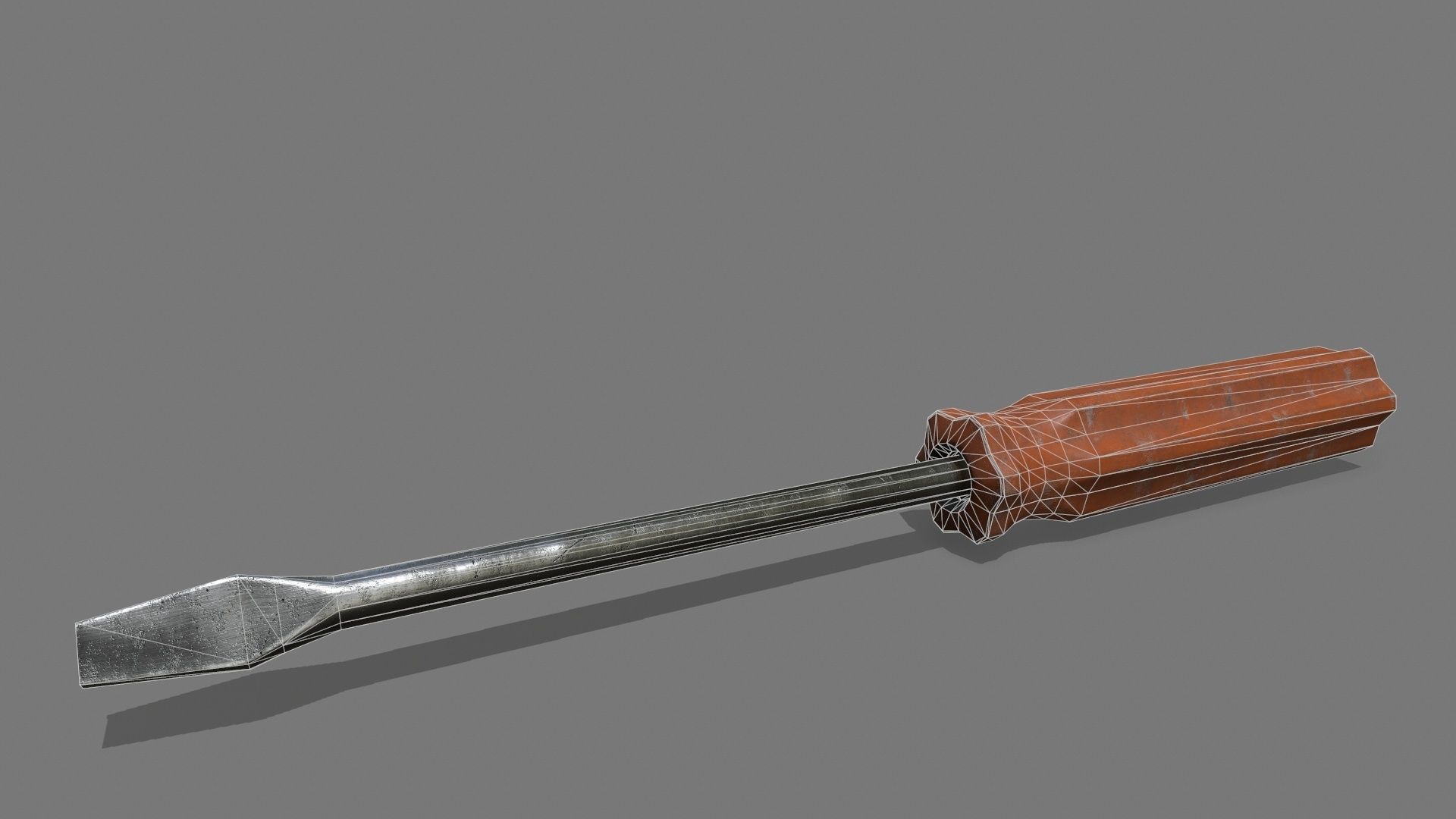 screwdriver Low-poly 3D model_6