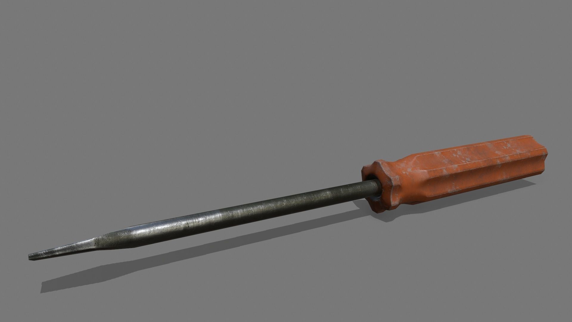 screwdriver Low-poly 3D model_3