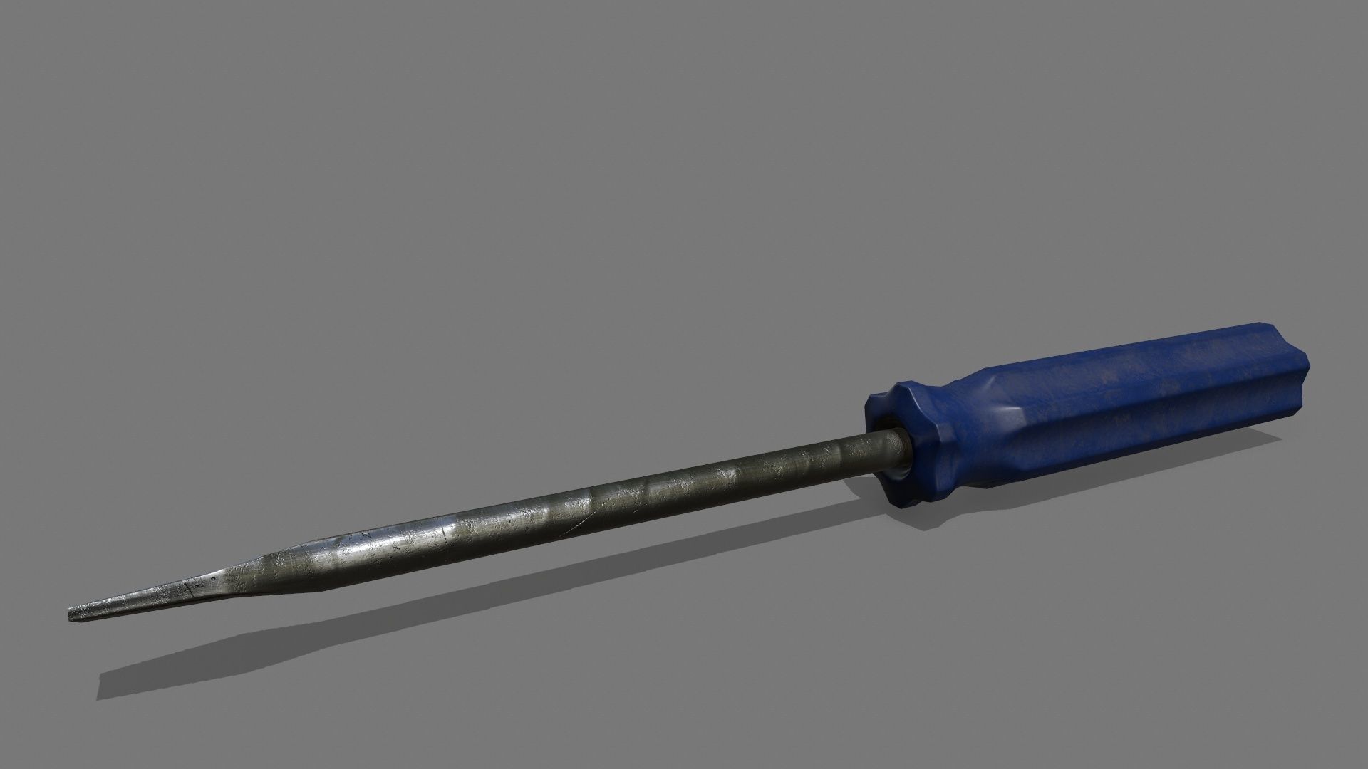 screwdriver Low-poly 3D model_4