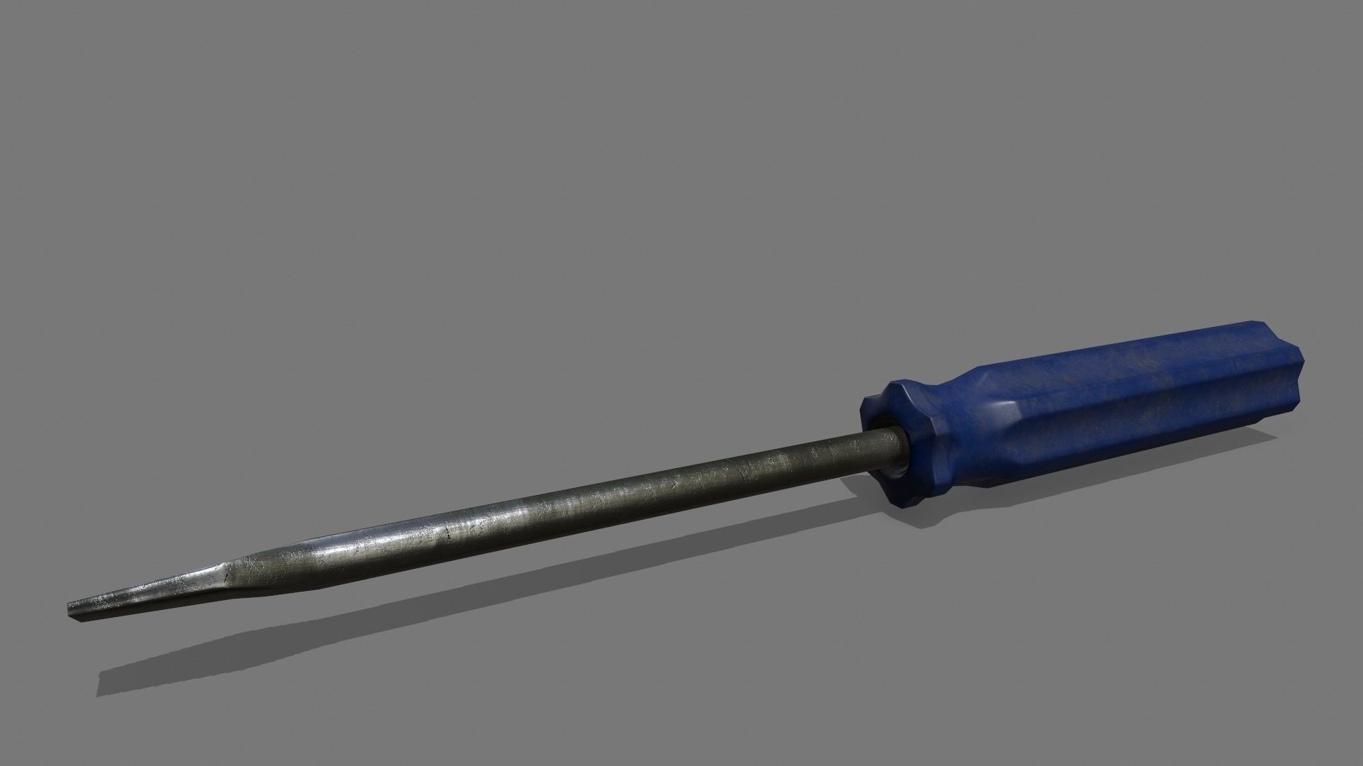 screwdriver Low-poly 3D model_6
