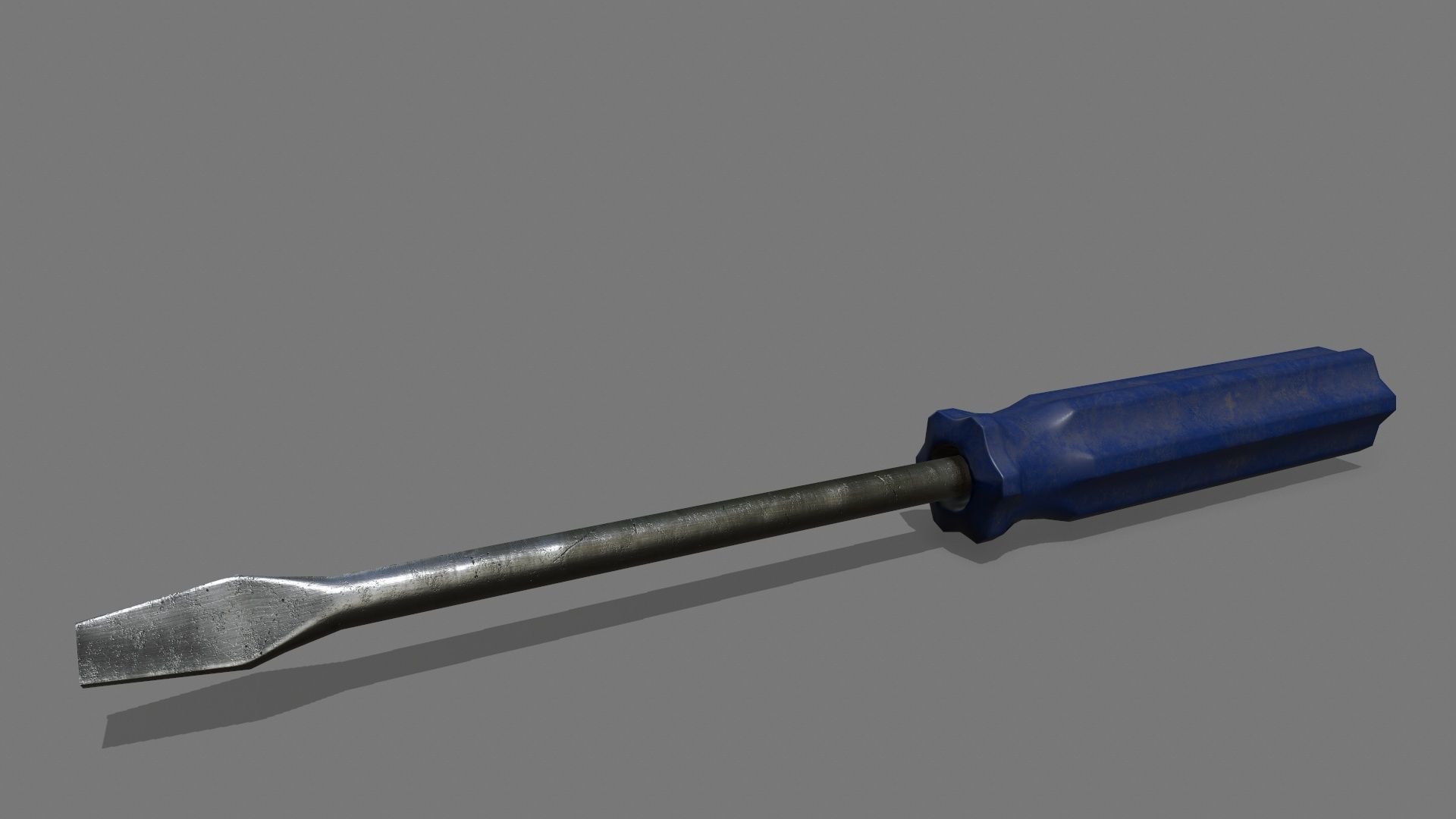 screwdriver Low-poly 3D model_3
