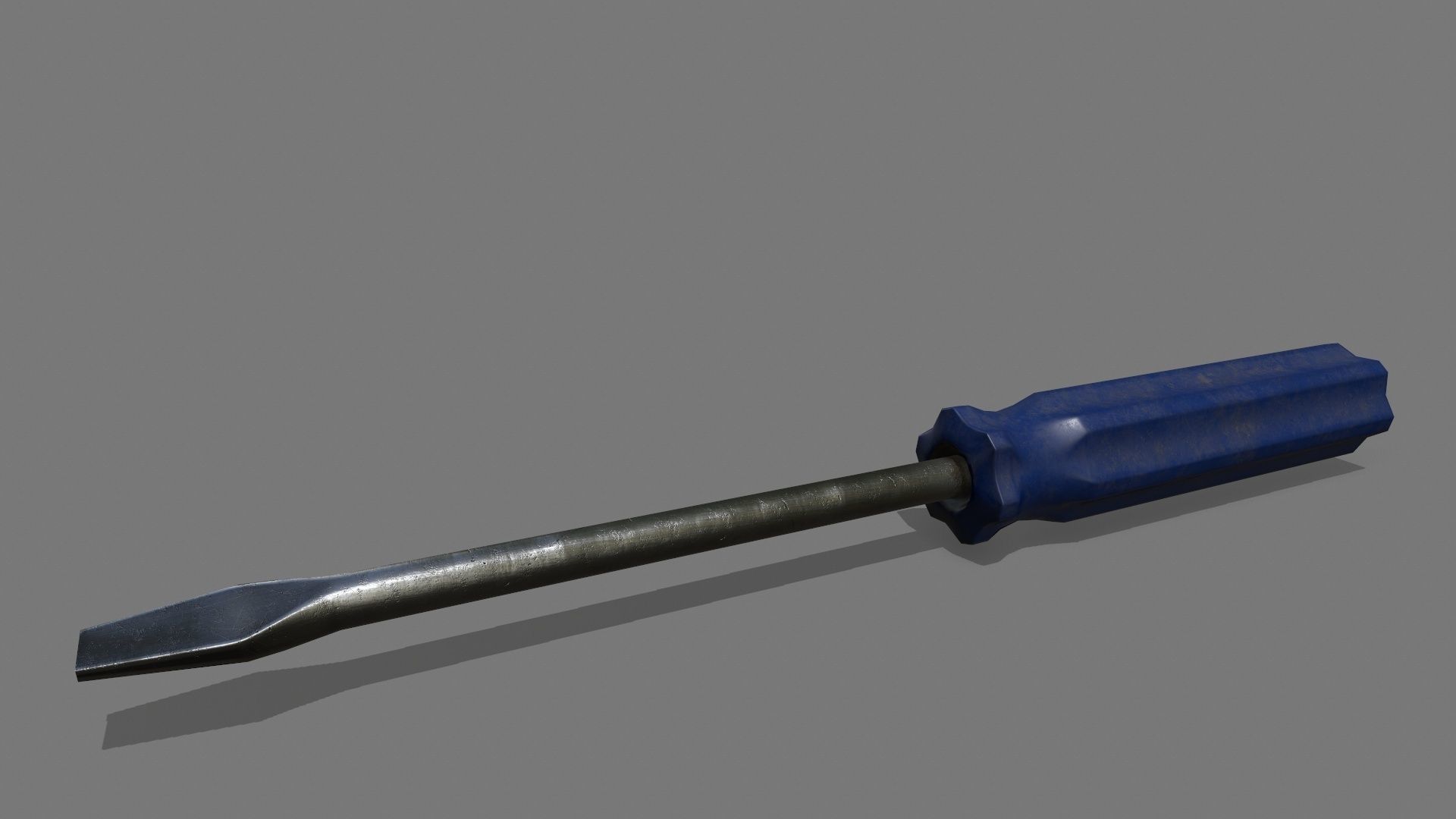 screwdriver Low-poly 3D model_2
