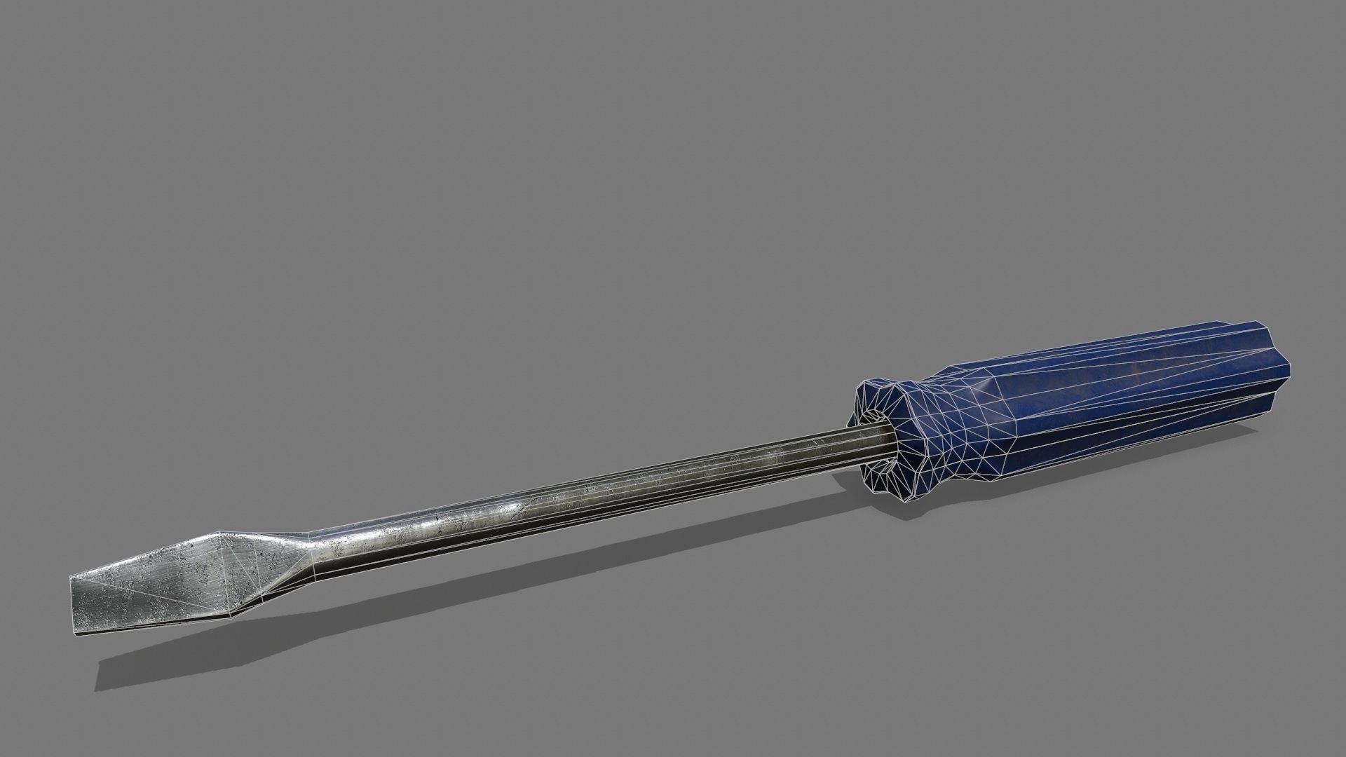 screwdriver Low-poly 3D model_7