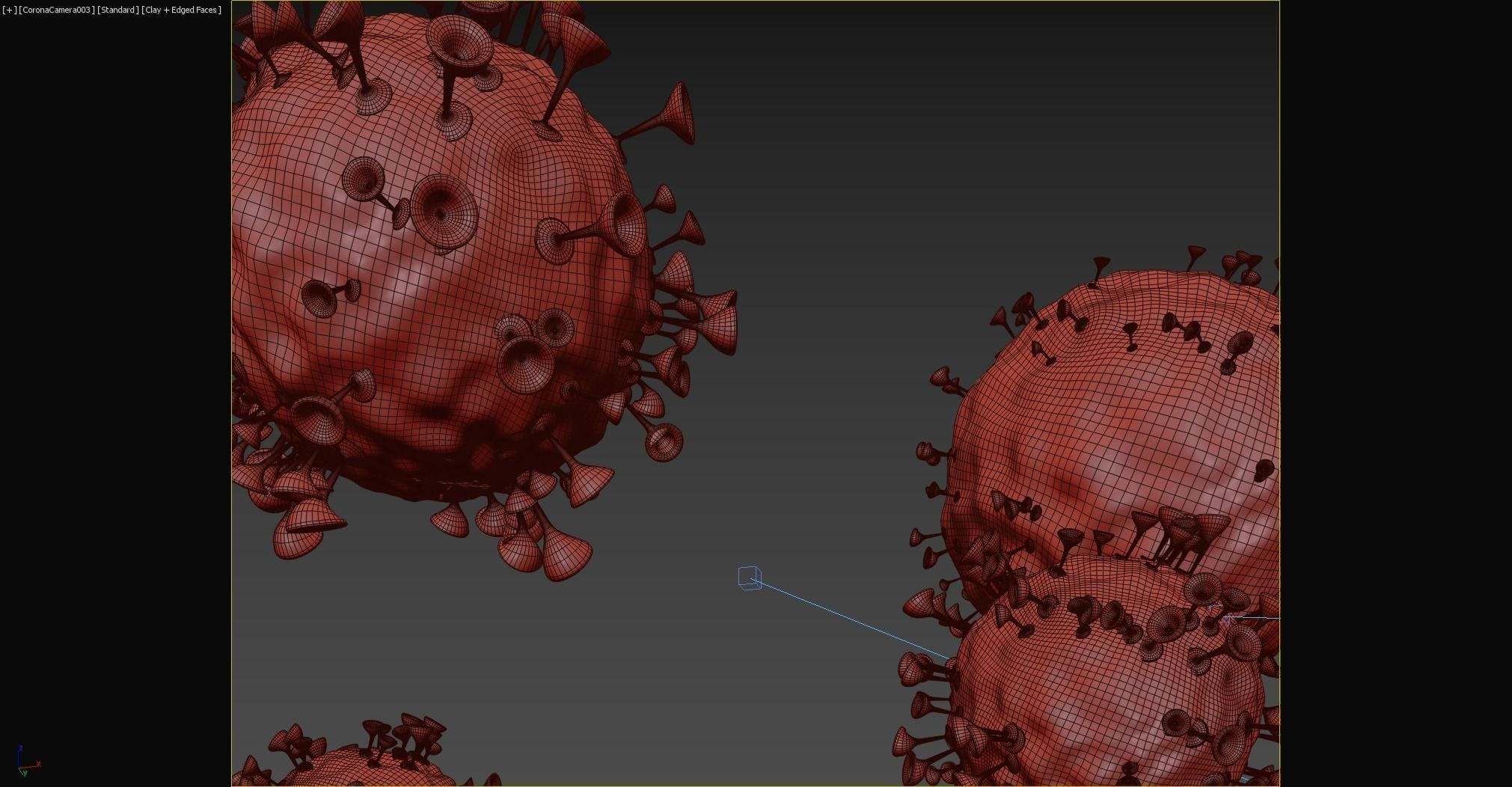 Corono virus 3D model_5