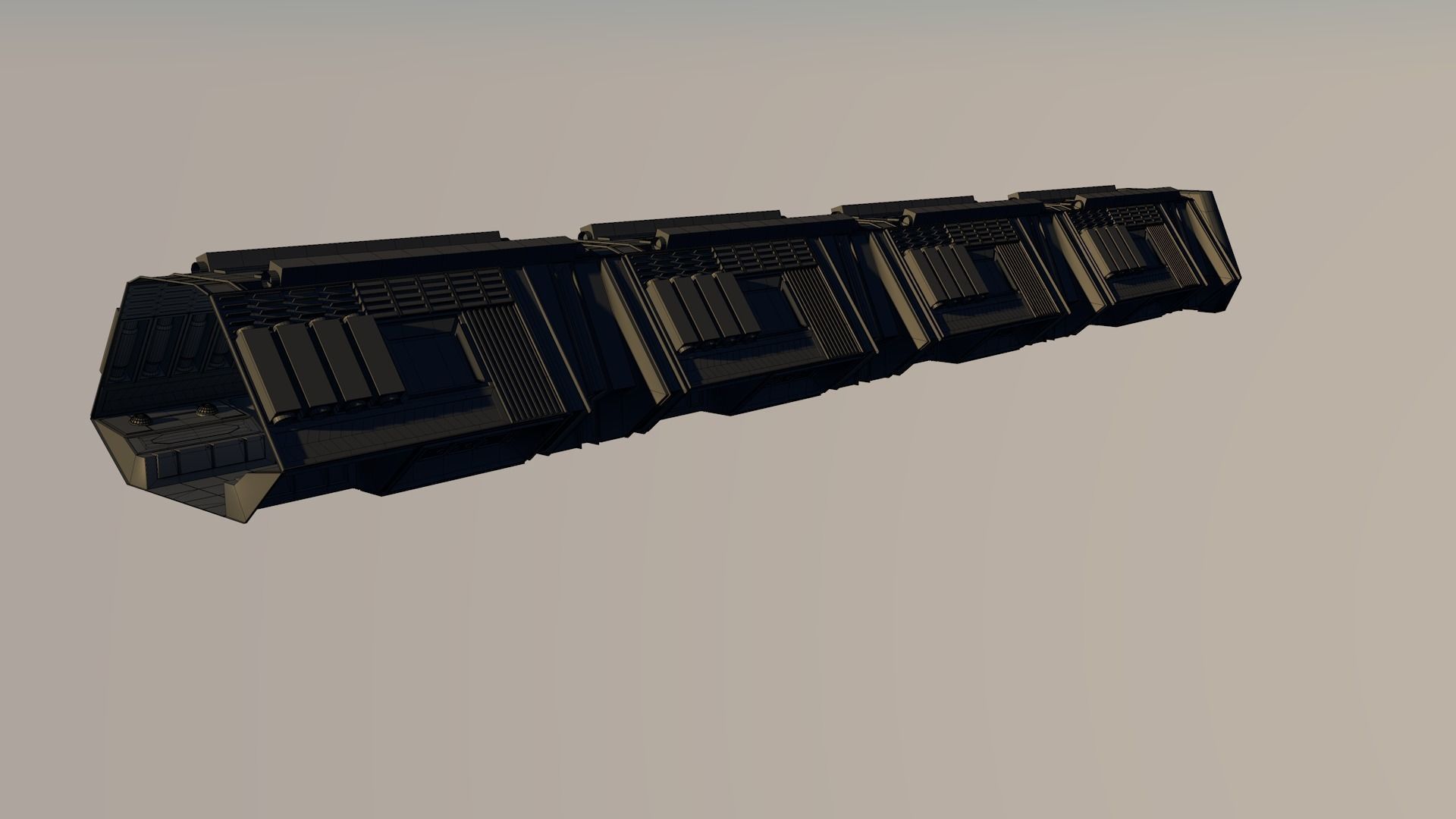 Sci Fi Corridor 3D model_13