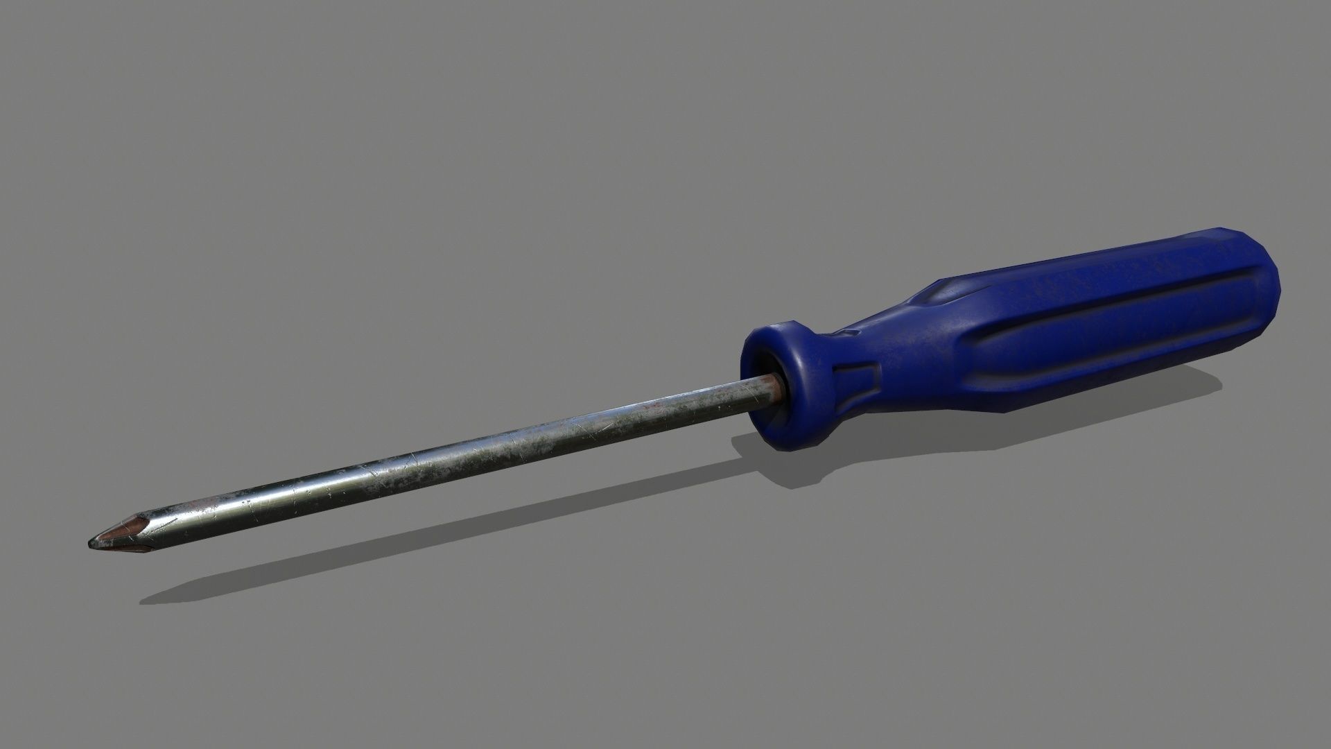 screwdriver Low-poly 3D model_3