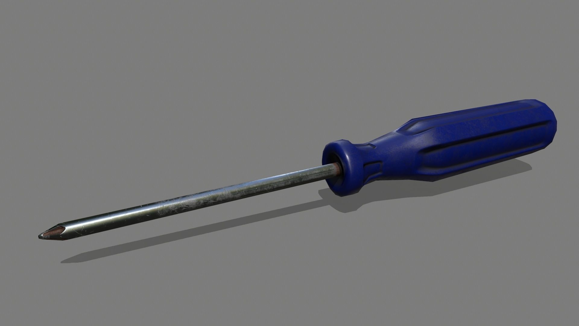 screwdriver Low-poly 3D model_2