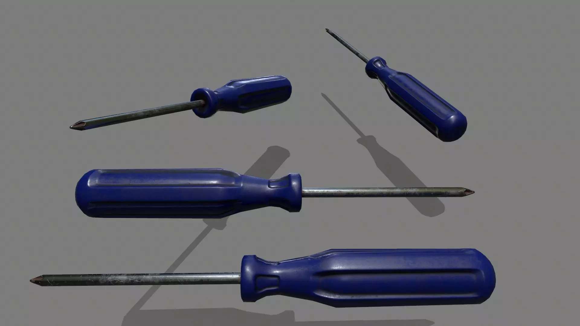 screwdriver Low-poly 3D model_0