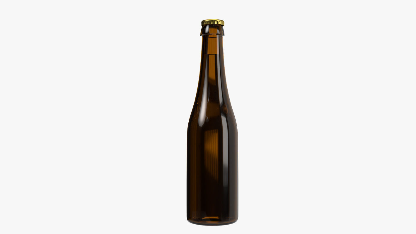 Beer bottle brown 04