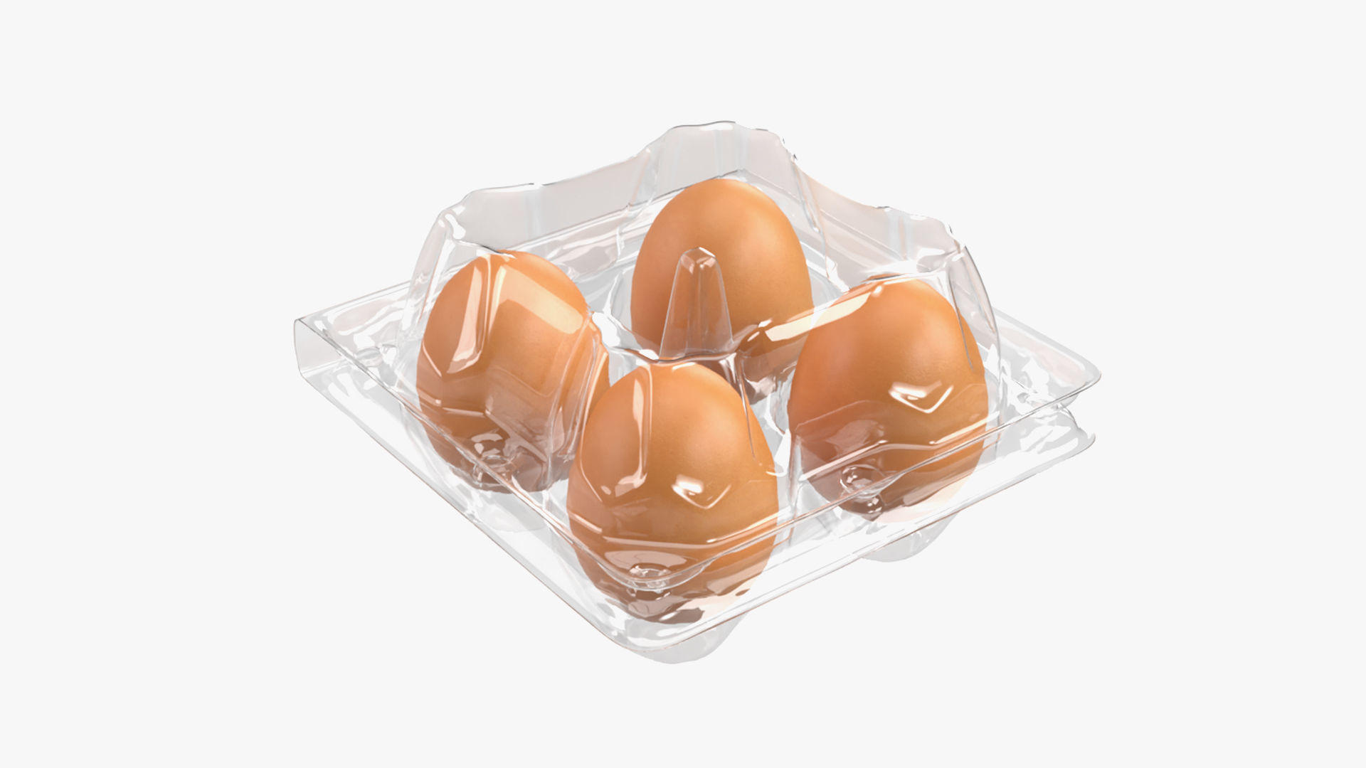 Egg food plastic package 4 eggs