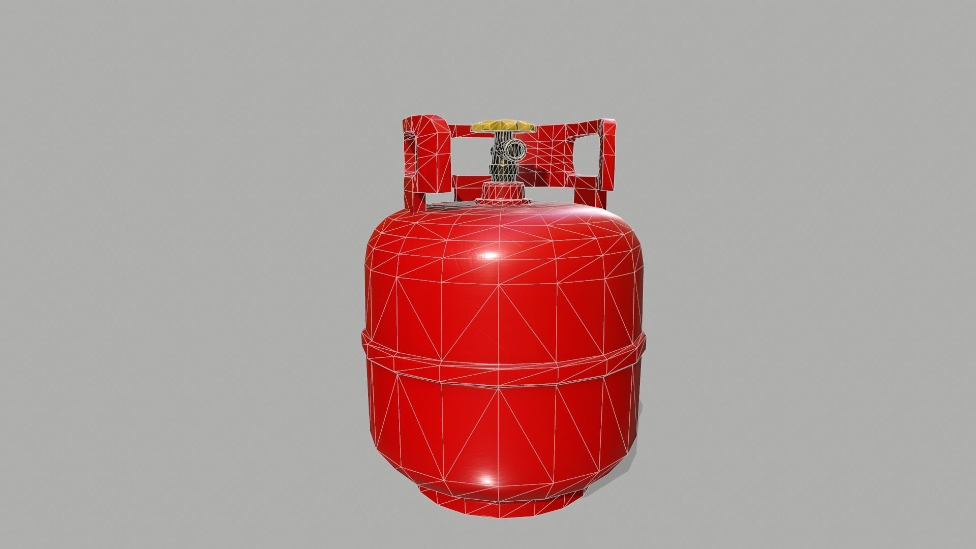Propane Tank Low-poly 3D model_10