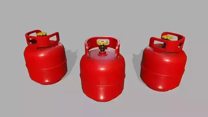 Propane Tank Low-poly 3D model