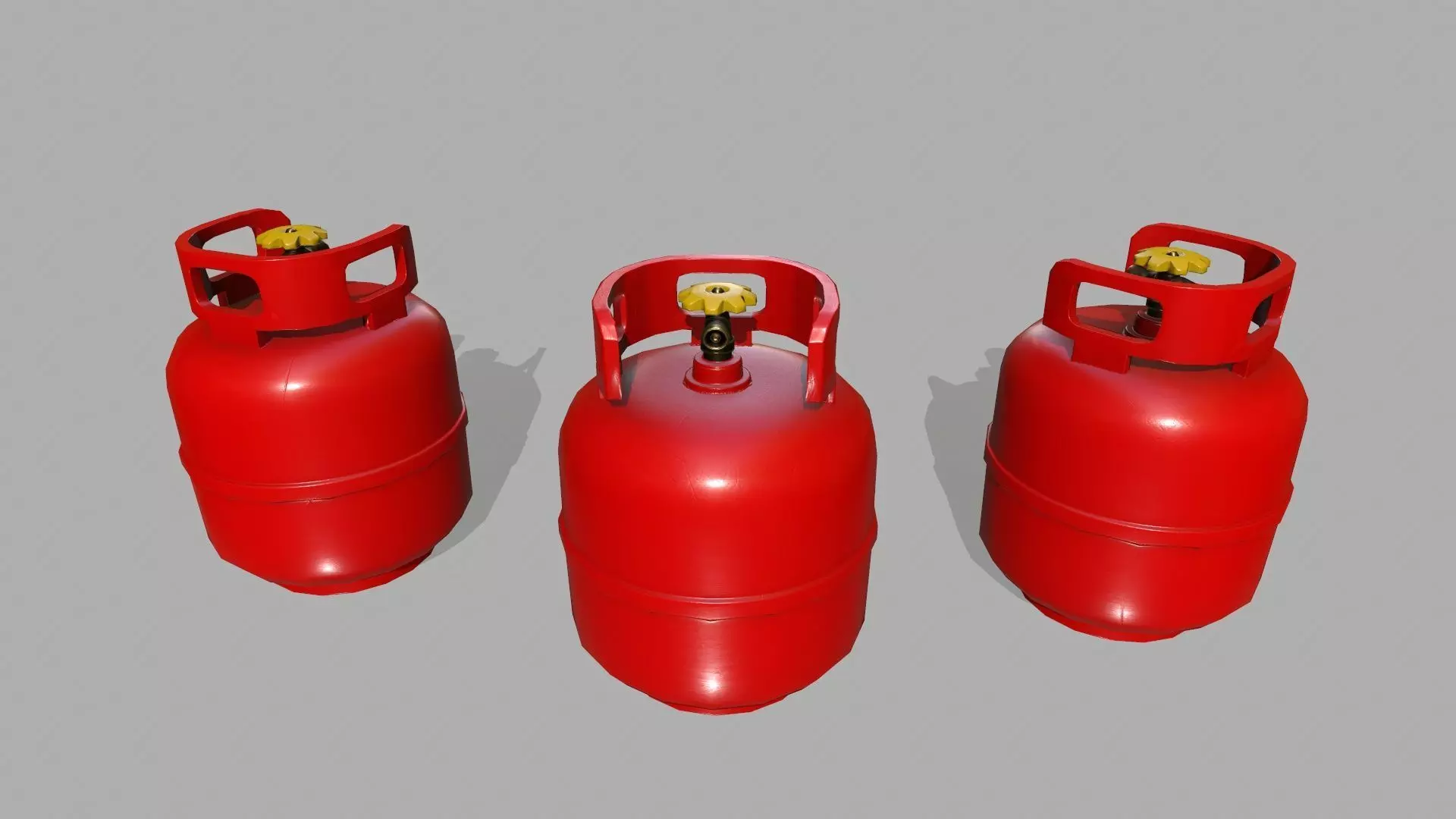 Propane Tank Low-poly 3D model_0