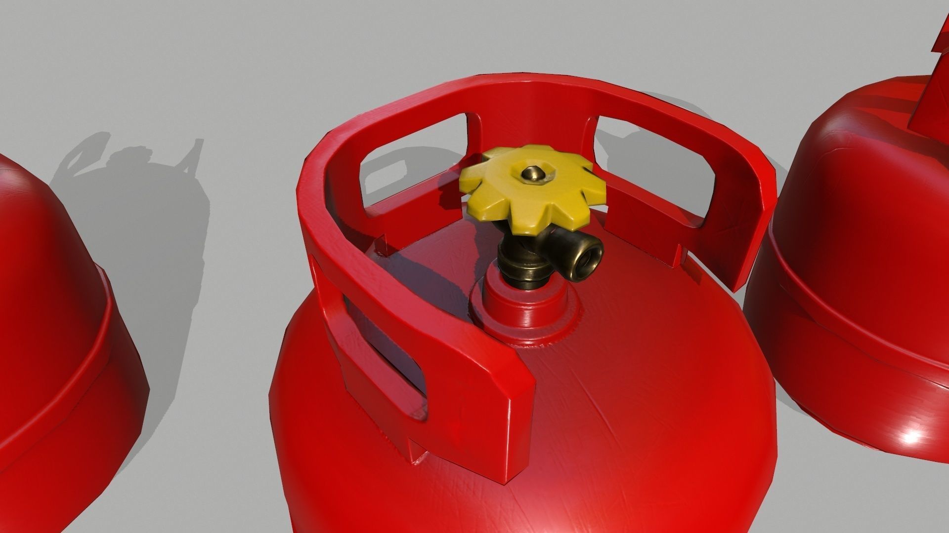 Propane Tank Low-poly 3D model_6