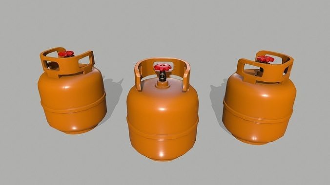 Propane Tank Low-poly 3D model