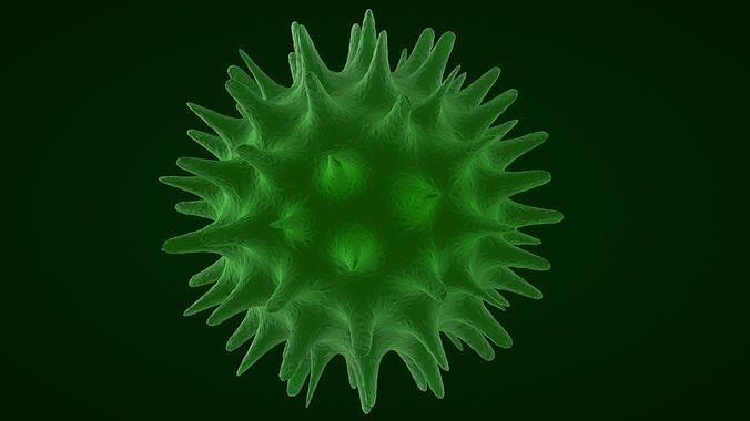 Virus 3 starburst 3D model