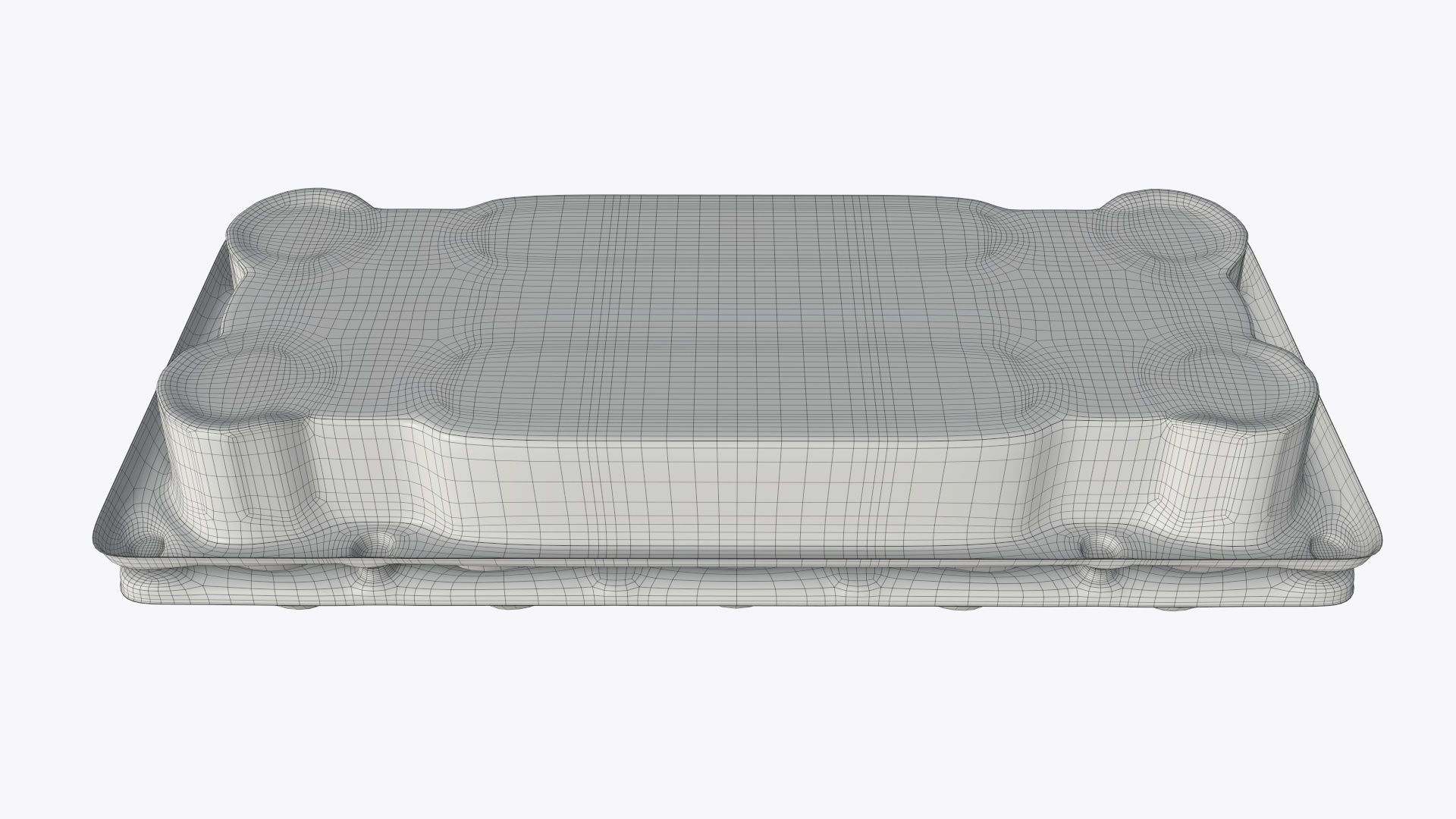 Egg food plastic package 10 eggs v2 3D model_5