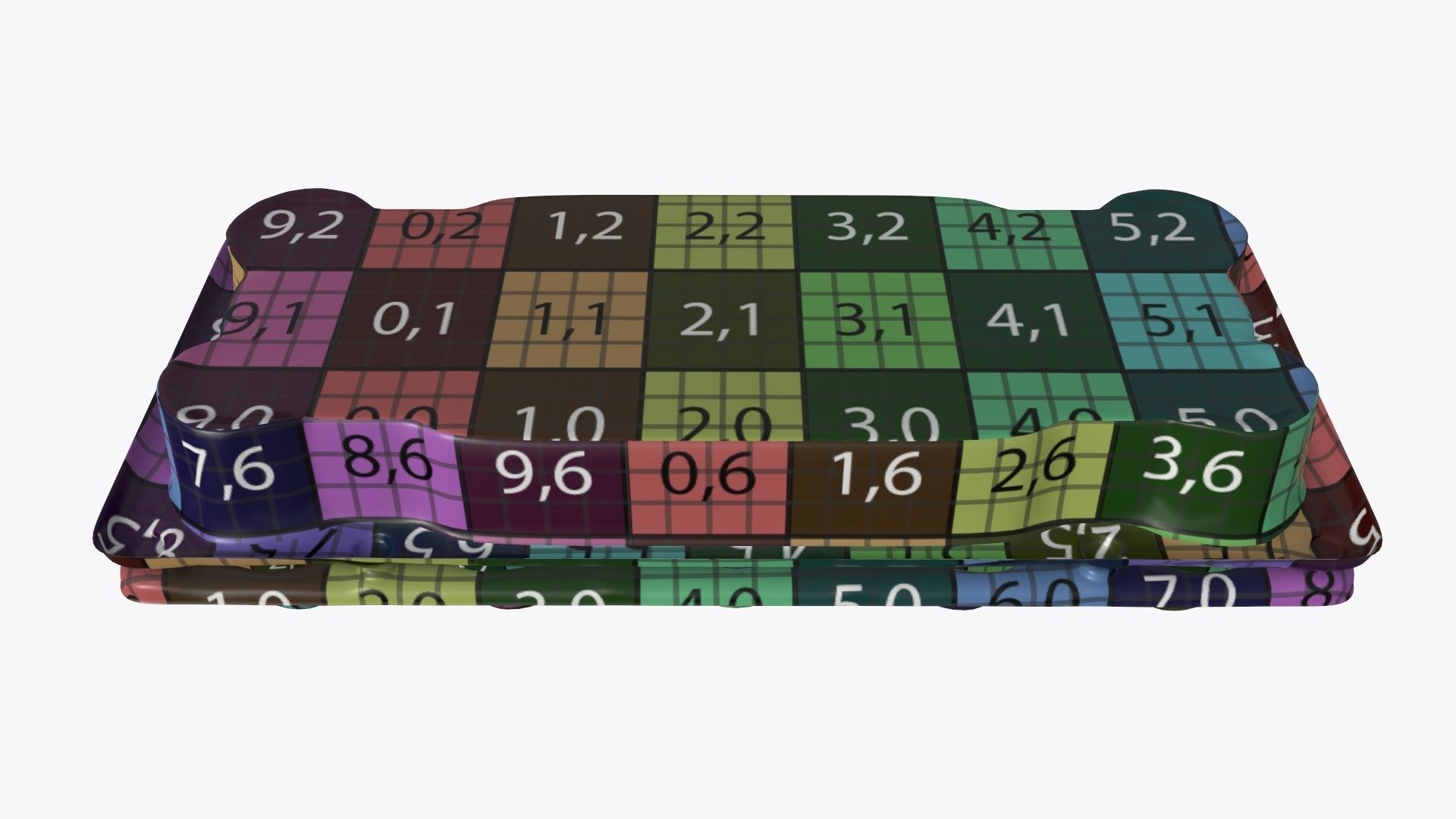 Egg food plastic package 10 eggs v2 3D model_9