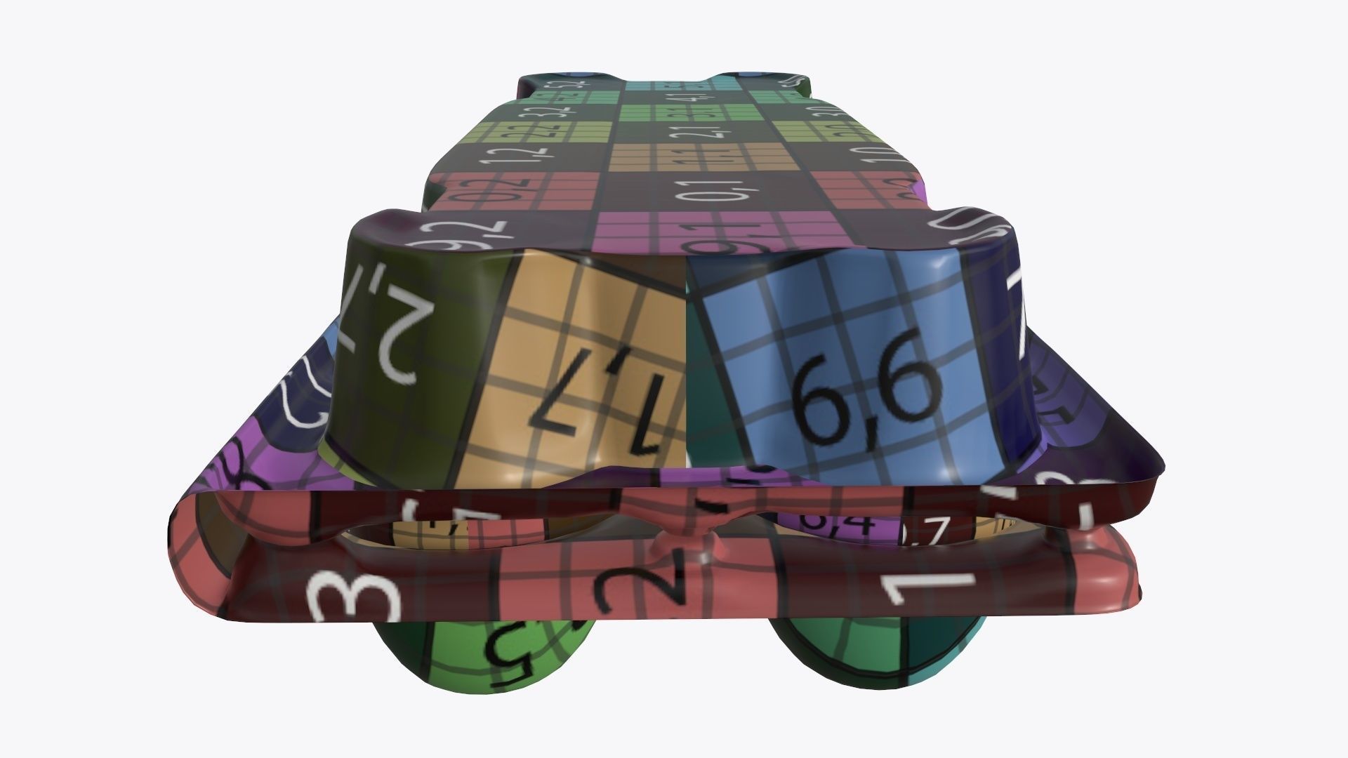 Egg food plastic package 10 eggs v2 3D model_10