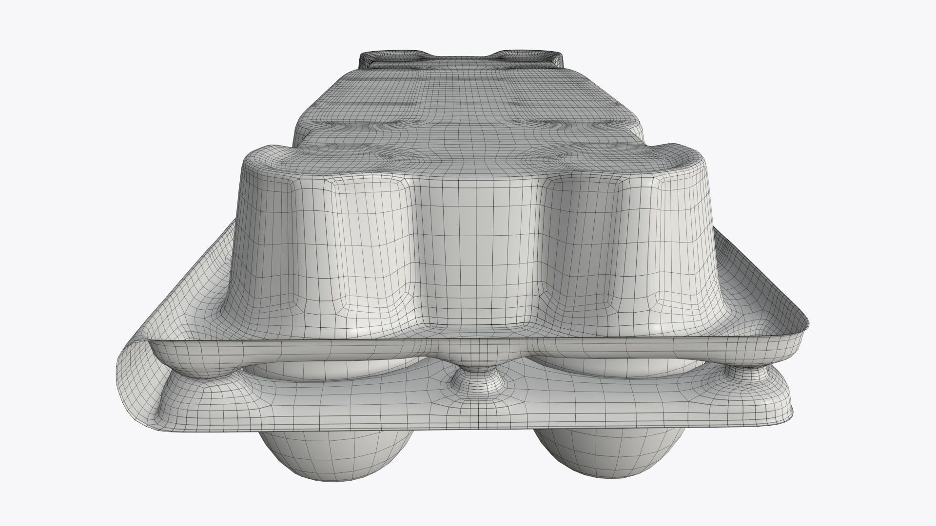 Egg food plastic package 10 eggs v2 3D model_6