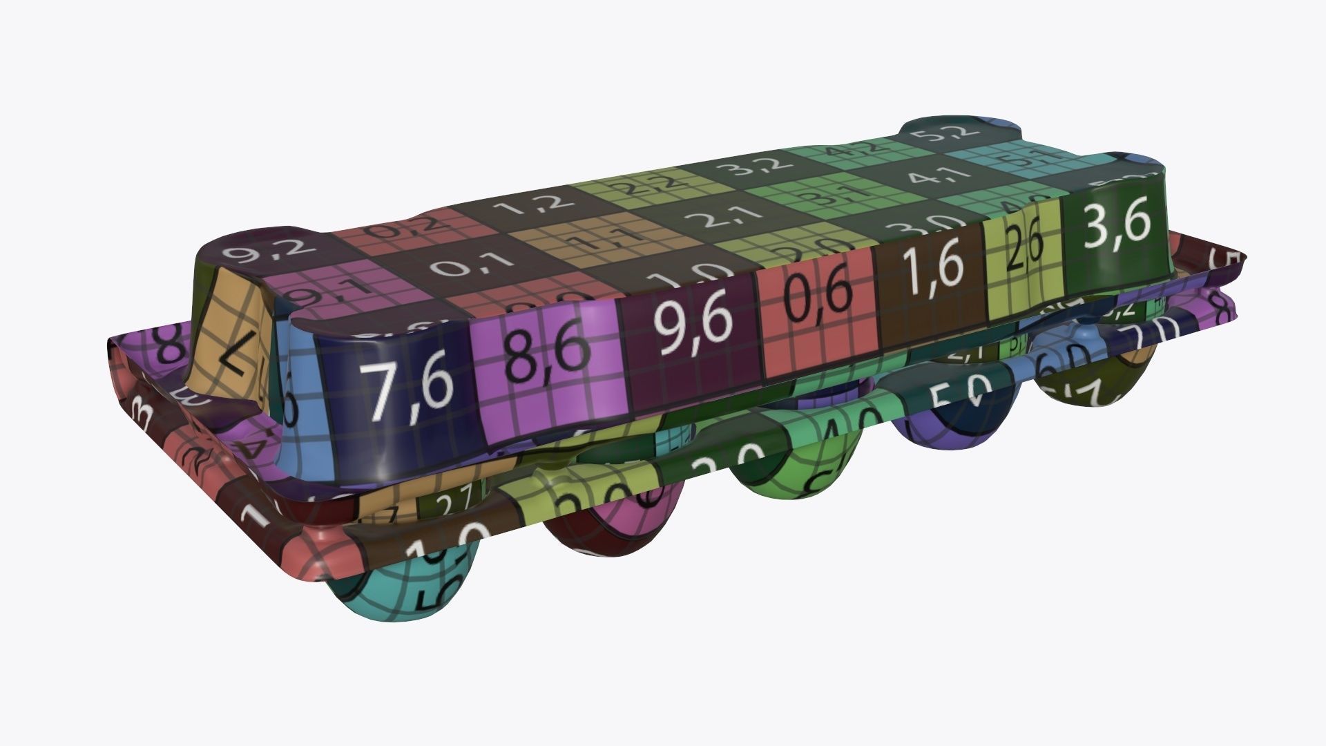 Egg food plastic package 10 eggs v2 3D model_8