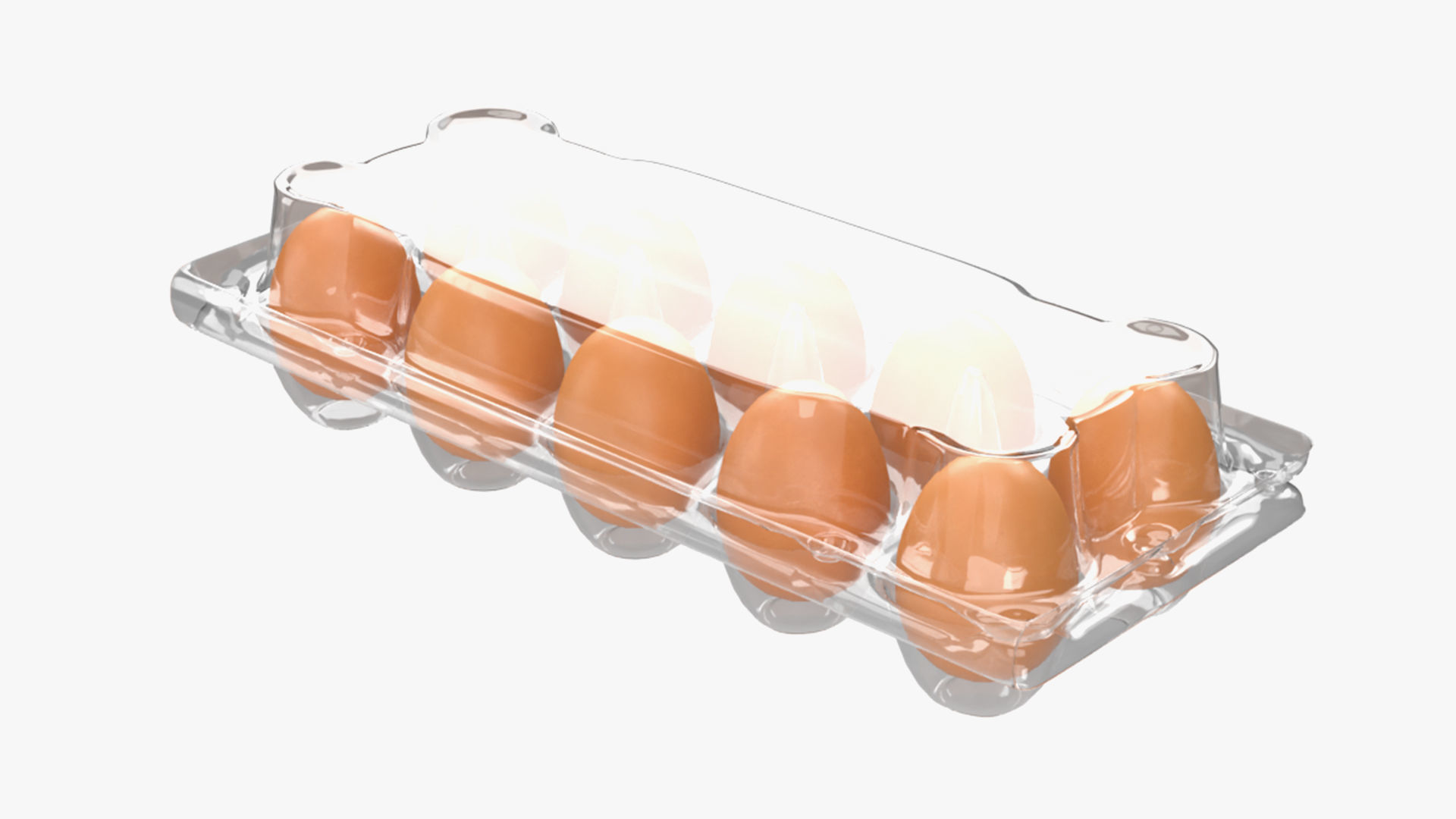 Egg food plastic package 10 eggs v2 3D model_3