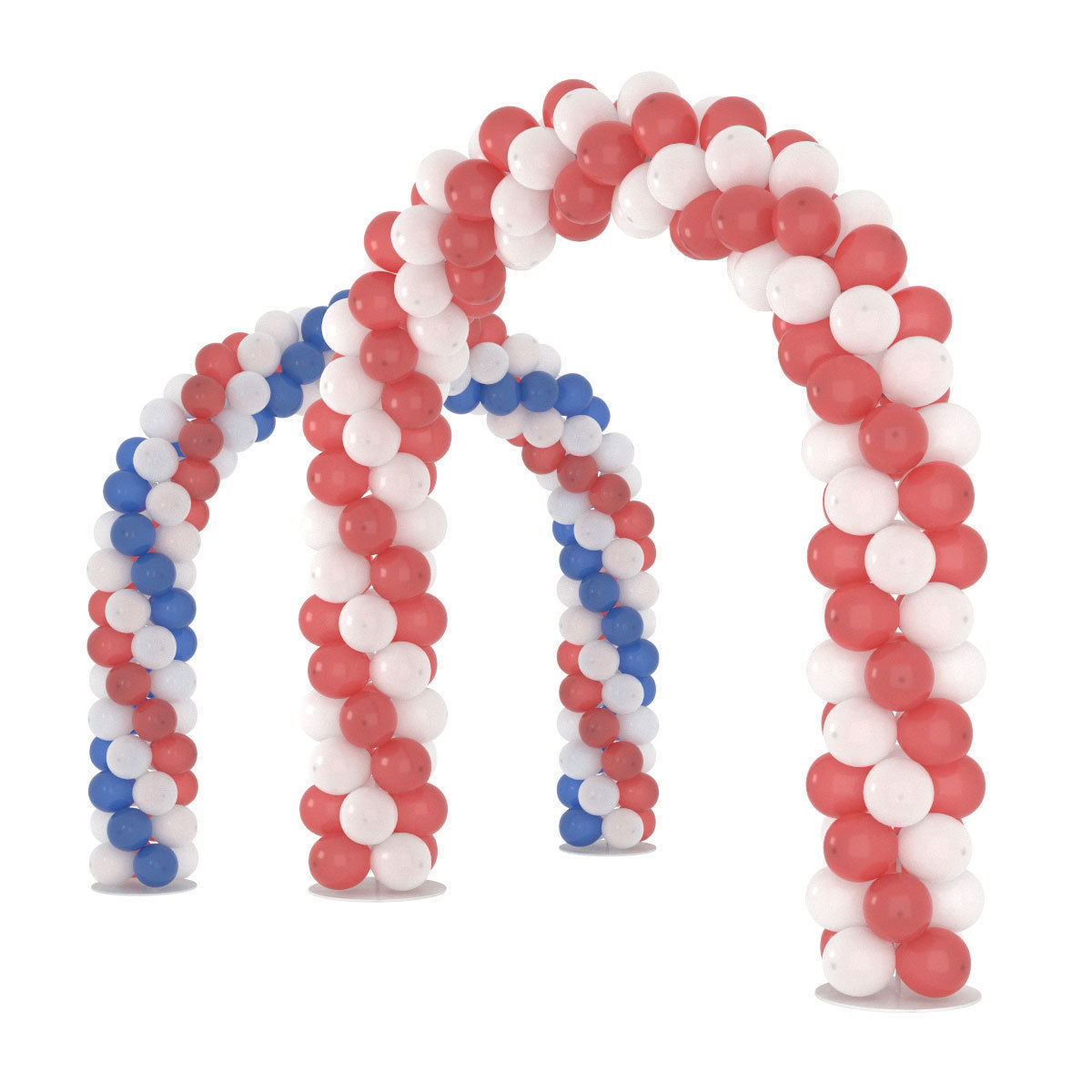 Balloons arches 3D model_2