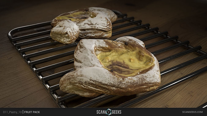 Pastry 10 - Photogrammetry Asset 3D PhotoScan By  Scan Geeks Low-poly 3D model