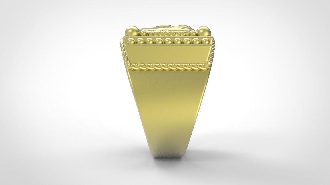 Ataturk ring 3D print model_5