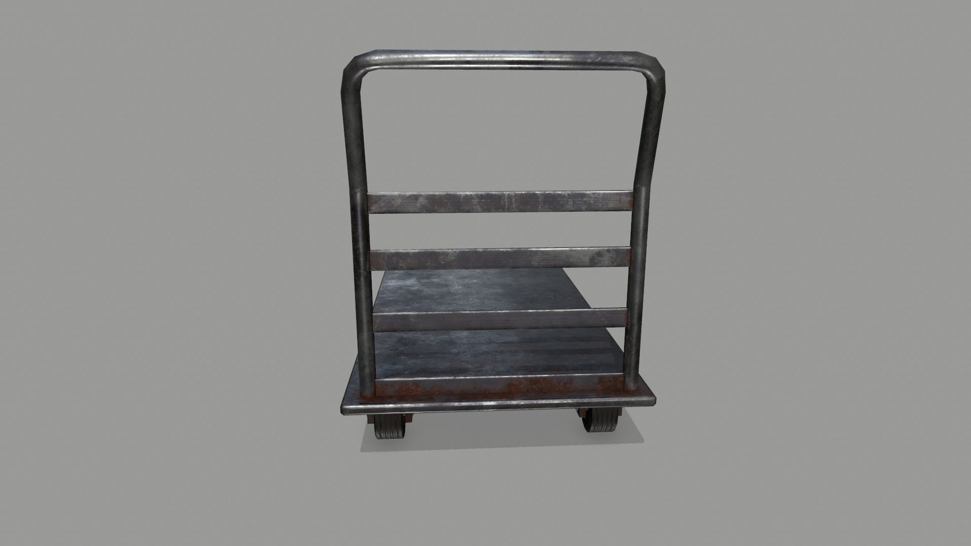 Trolley hand truck Low-poly 3D model_6
