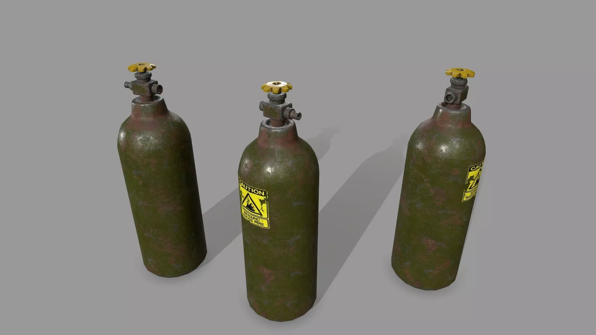  Oxygen Tank Low-poly 3D model_0