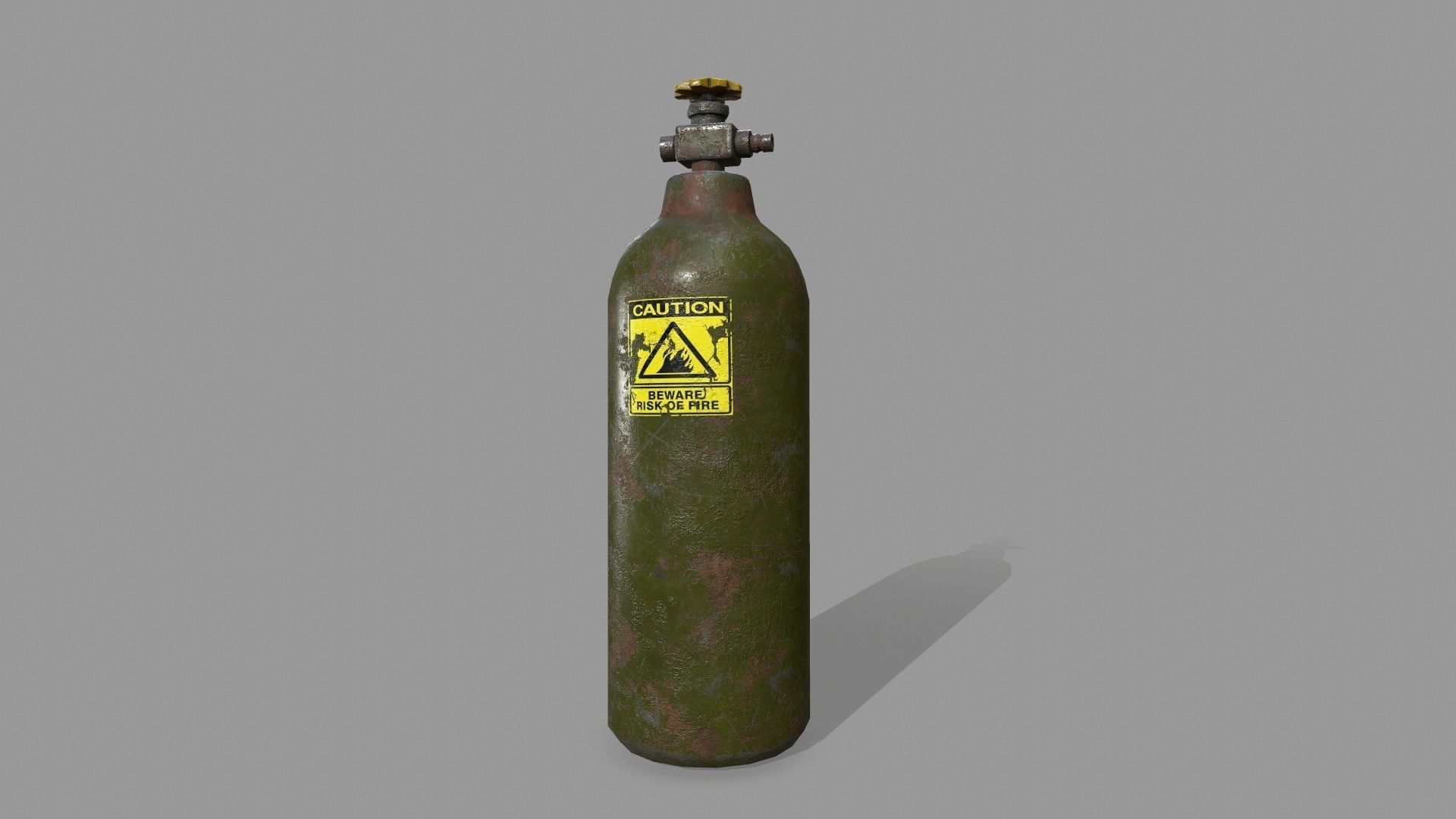  Oxygen Tank Low-poly 3D model_4