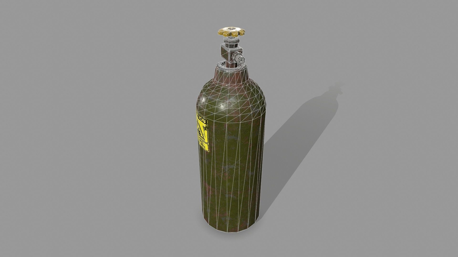  Oxygen Tank Low-poly 3D model_9