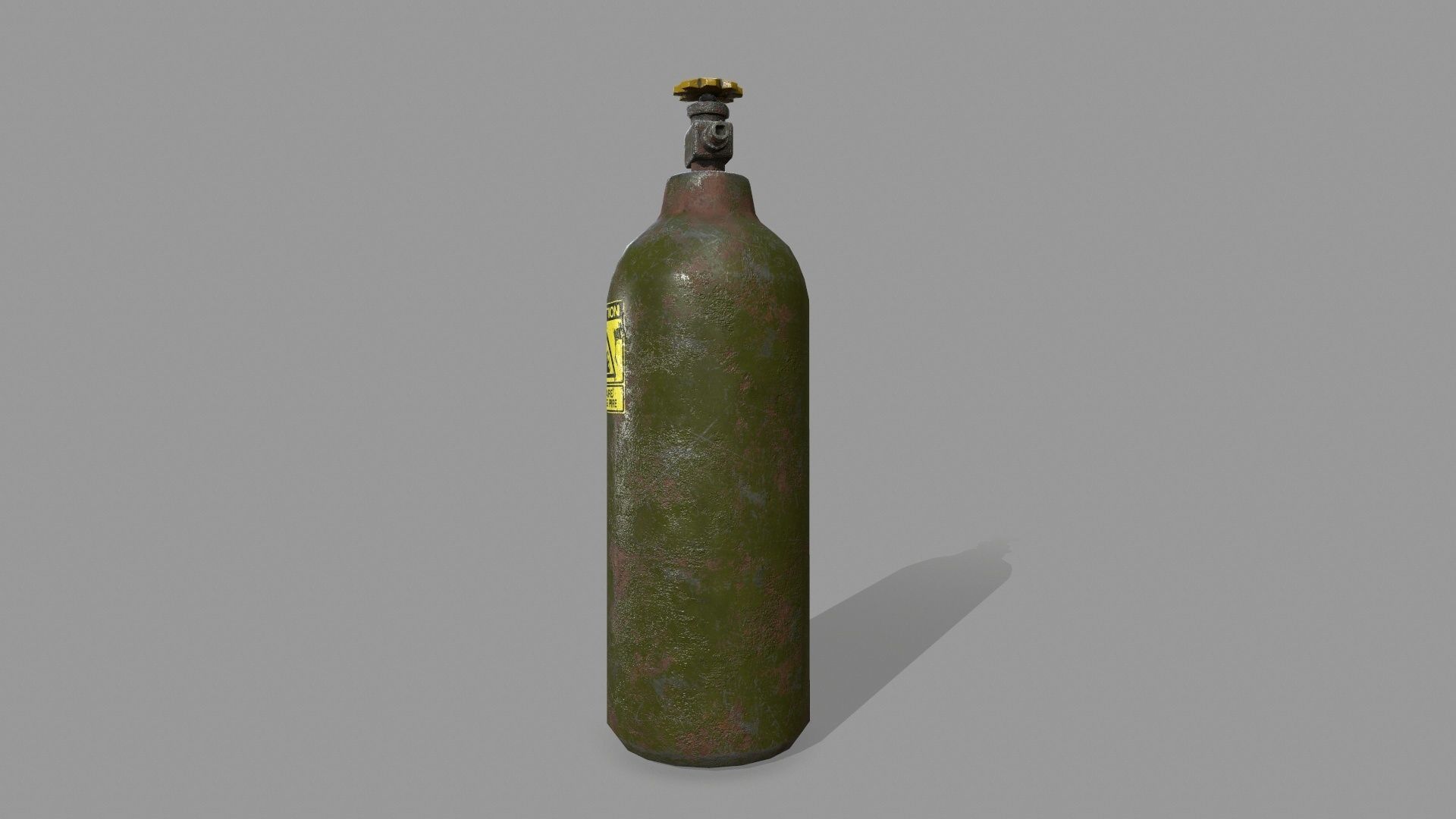  Oxygen Tank Low-poly 3D model_3