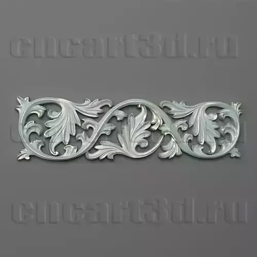 Onlay ornate scroll design 3D print model