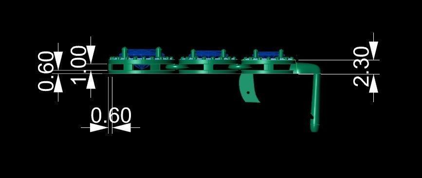 Earrings with hang ovals 3D print model_3