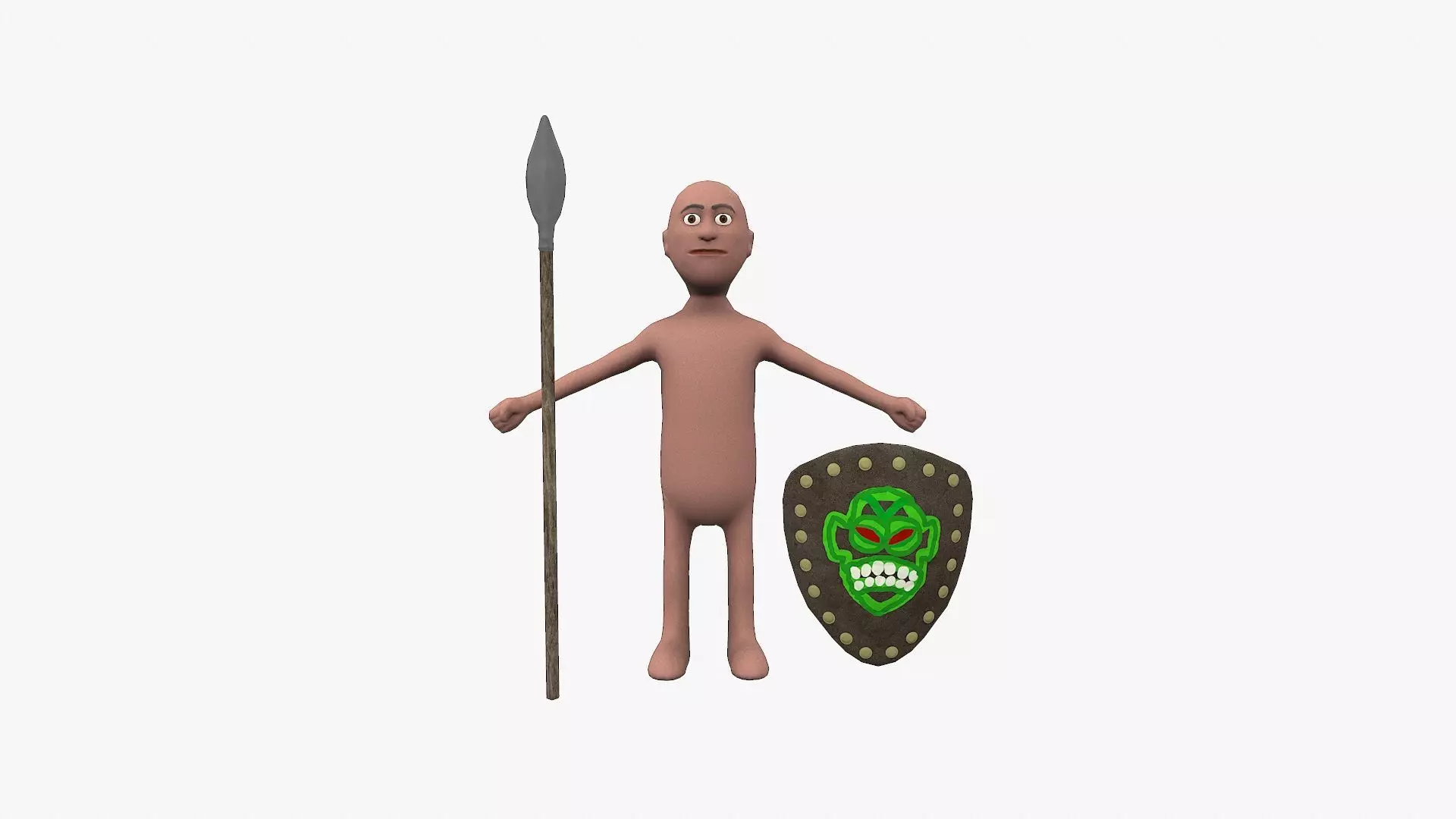 Some dude Low-poly 3D model