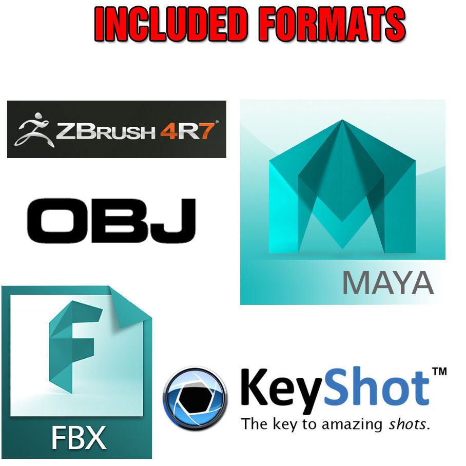 Polar Bear Modern Marble Sculpture Low-poly 3D model_5