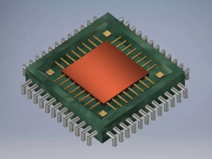 Silicon Processor 3D model 3D printable | CGTrader