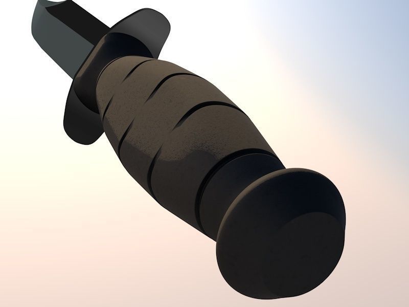 Weapons - Low-poly Army knife Low-poly 3D model_4