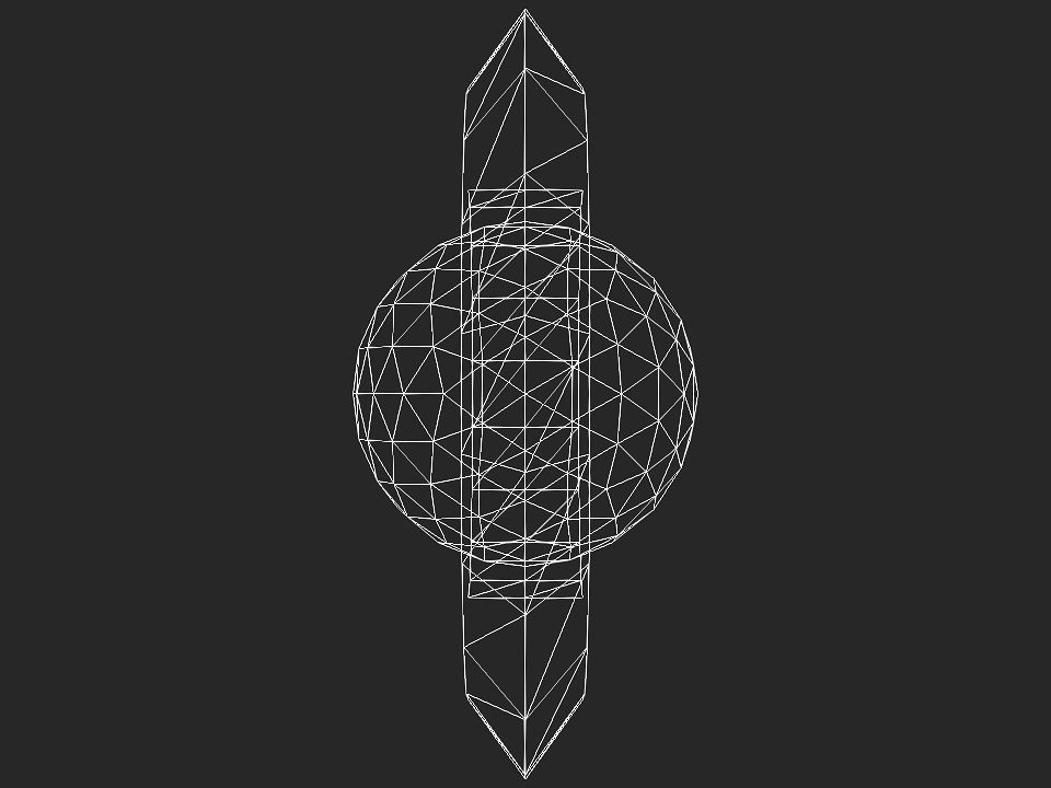 Ringed Iron Sun Low-poly 3D model_29