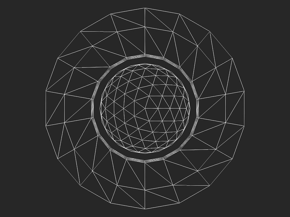 Ringed Iron Sun Low-poly 3D model_27