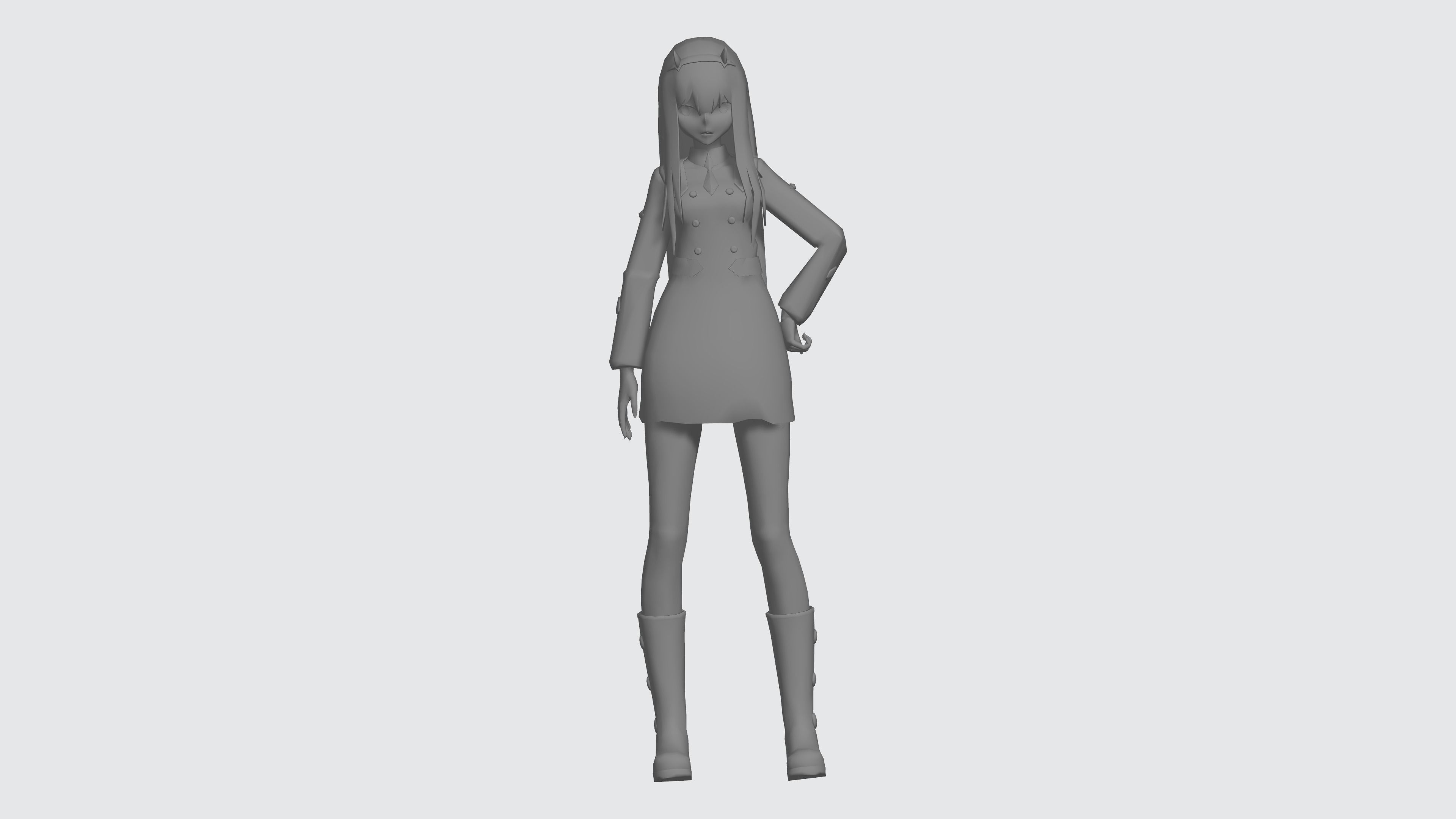 Zero Two - Darling in the Franxx 3D print model_3