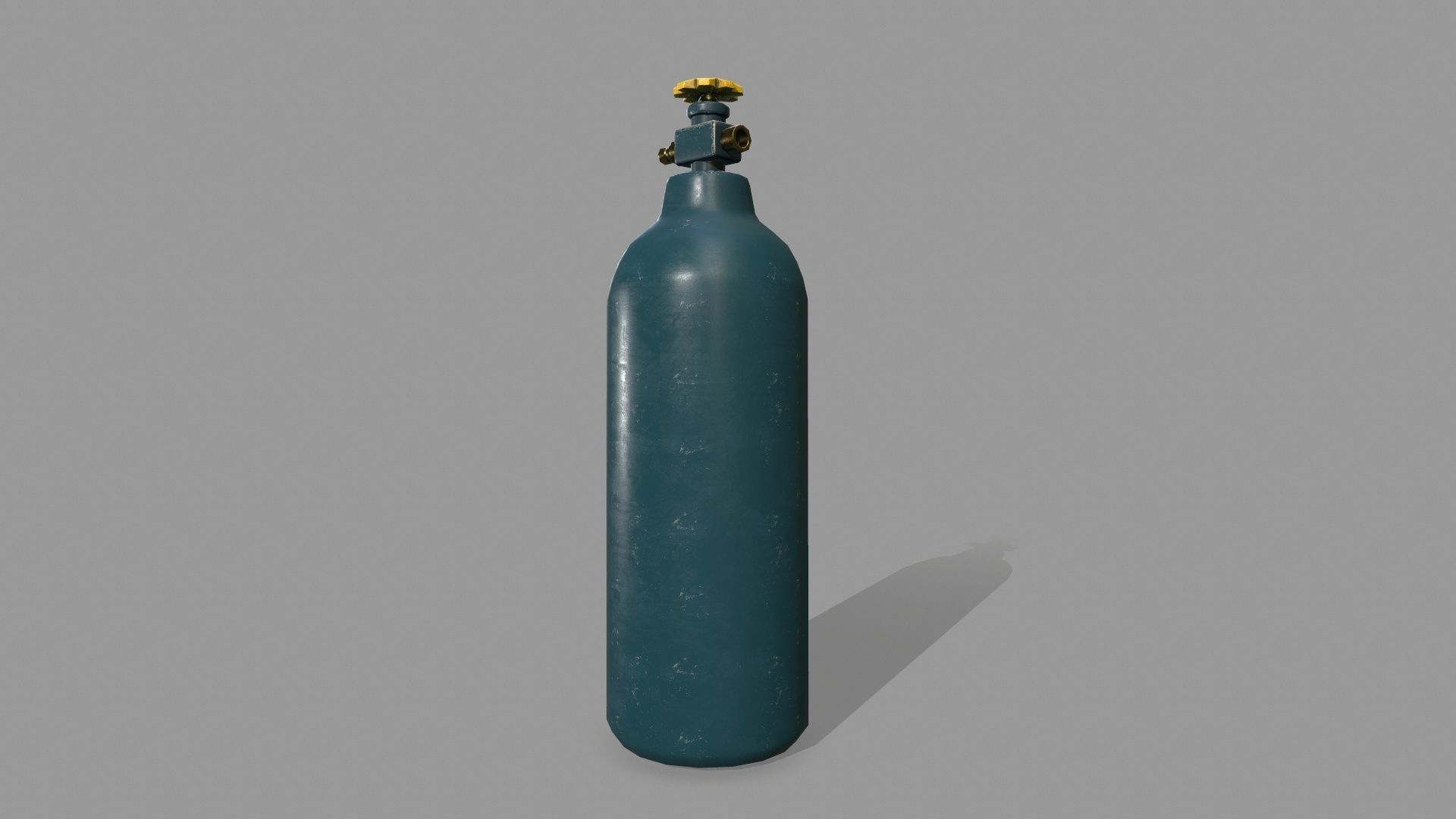 Oxygen Tank Low-poly 3D model_6