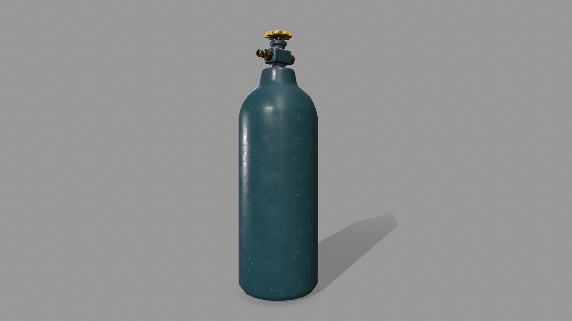 Oxygen Tank Low-poly 3D model_2