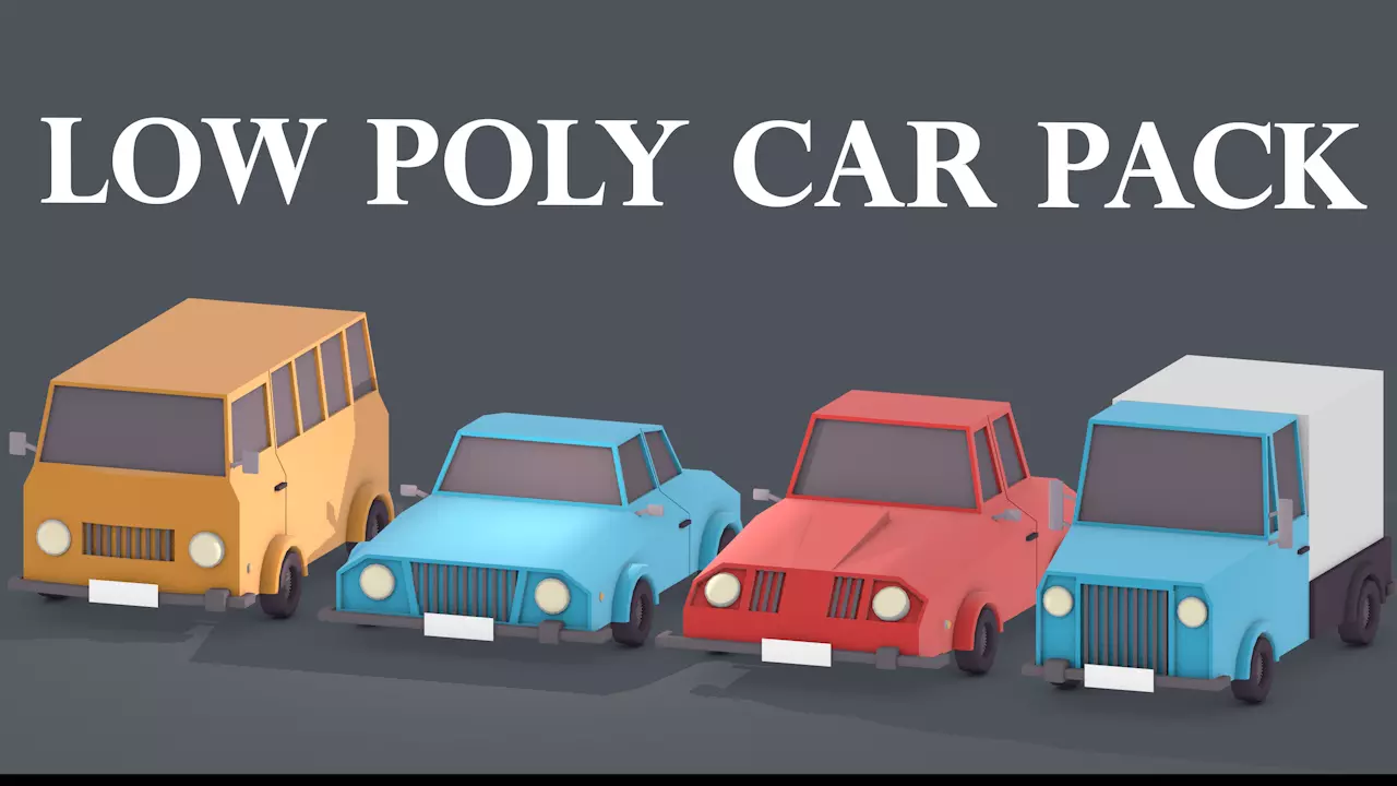 Low Poly Car Pack free VR / AR / low-poly 3D model | CGTrader