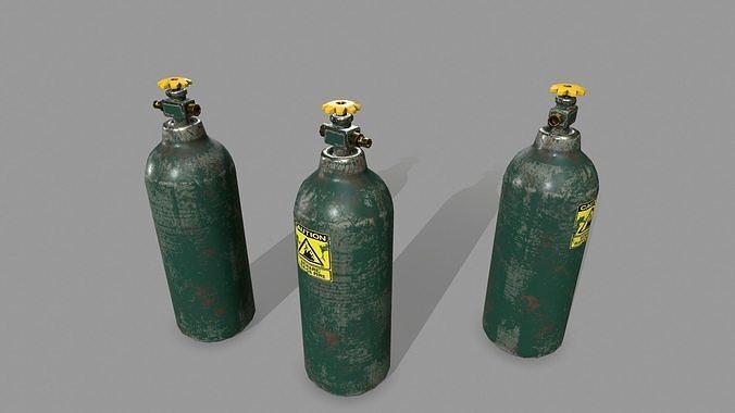Propane Tank Low-poly 3D model